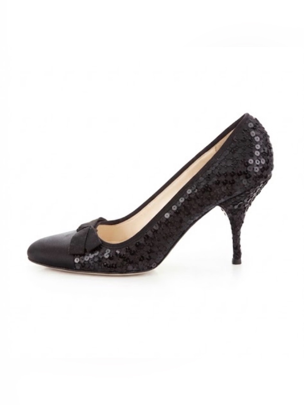 PRADA Satin/Sequin Heels